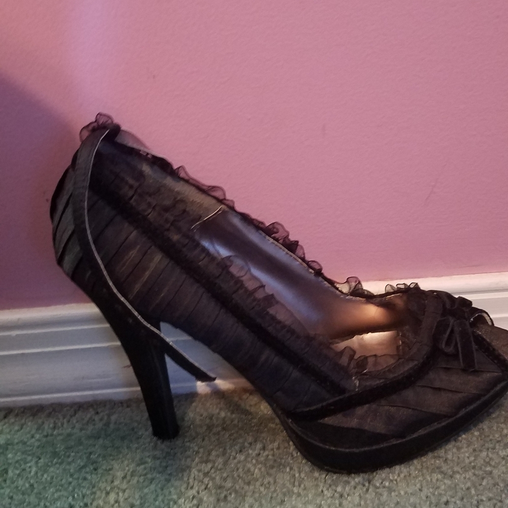 Vintage Charlotte Russe Black Maid Heels